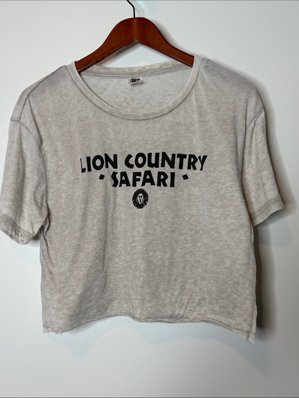 Lion Country Safari crop top tee size xxl